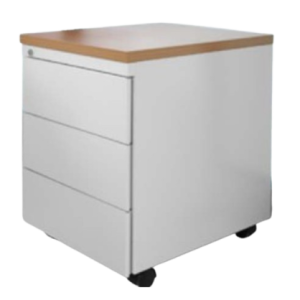 Bloco Rodado 3 Gavetas 420x530x580 Branco